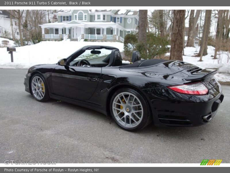 Black / Black 2011 Porsche 911 Turbo S Cabriolet