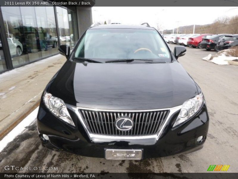 Obsidian Black / Black 2011 Lexus RX 350 AWD