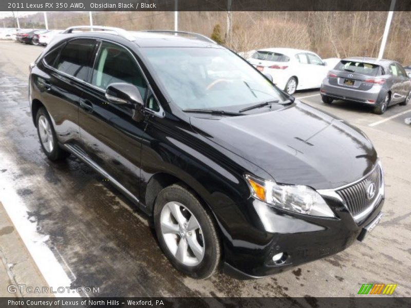 Obsidian Black / Black 2011 Lexus RX 350 AWD