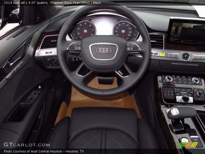 Phantom Black Pearl Effect / Black 2014 Audi A8 L 4.0T quattro