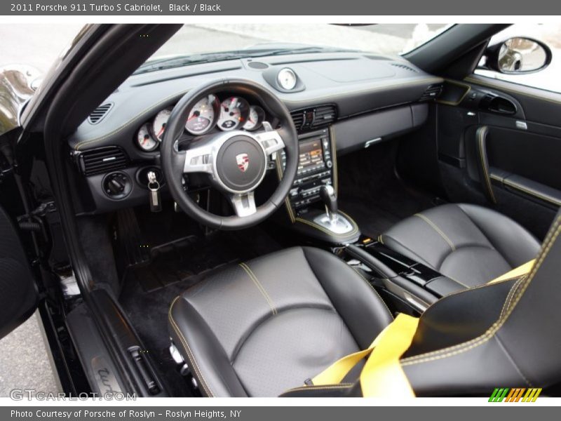  2011 911 Turbo S Cabriolet Black Interior