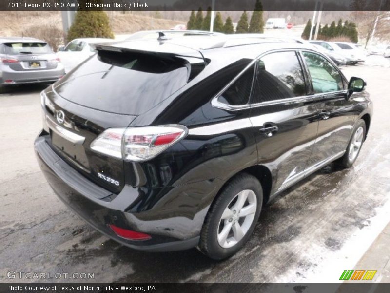 Obsidian Black / Black 2011 Lexus RX 350 AWD