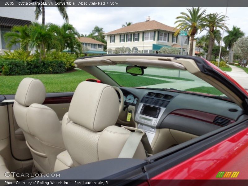 Absolutely Red / Ivory 2005 Toyota Solara SLE V6 Convertible