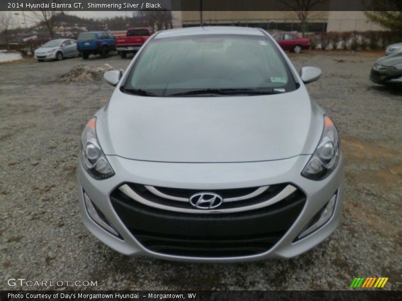 Shimmering Silver / Black 2014 Hyundai Elantra GT