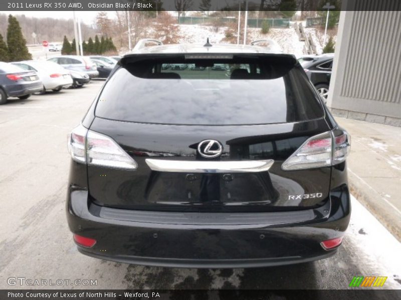 Obsidian Black / Black 2011 Lexus RX 350 AWD