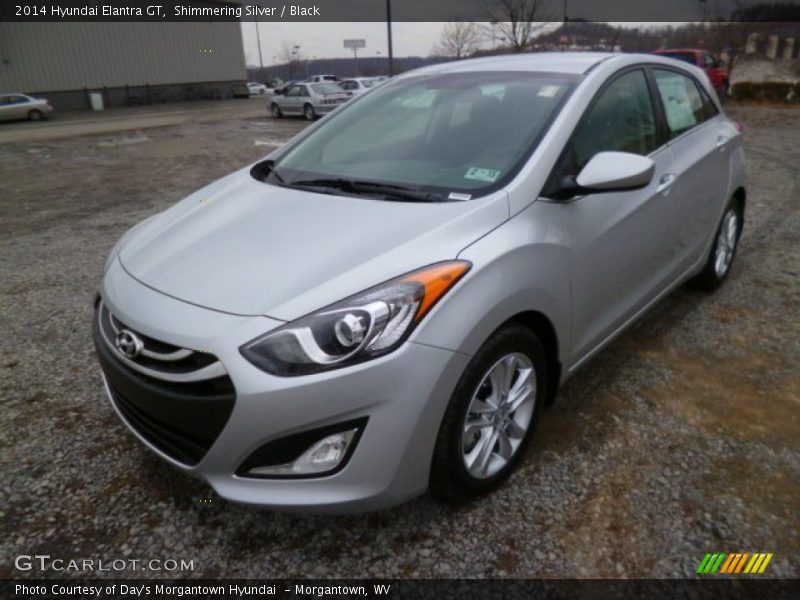 Shimmering Silver / Black 2014 Hyundai Elantra GT