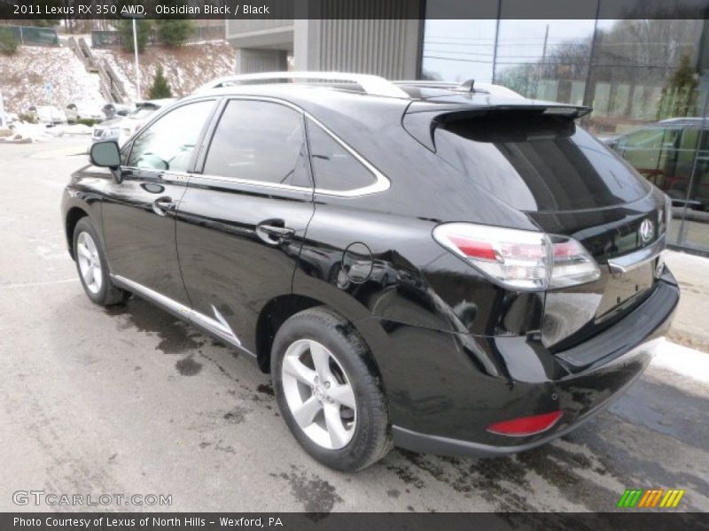 Obsidian Black / Black 2011 Lexus RX 350 AWD