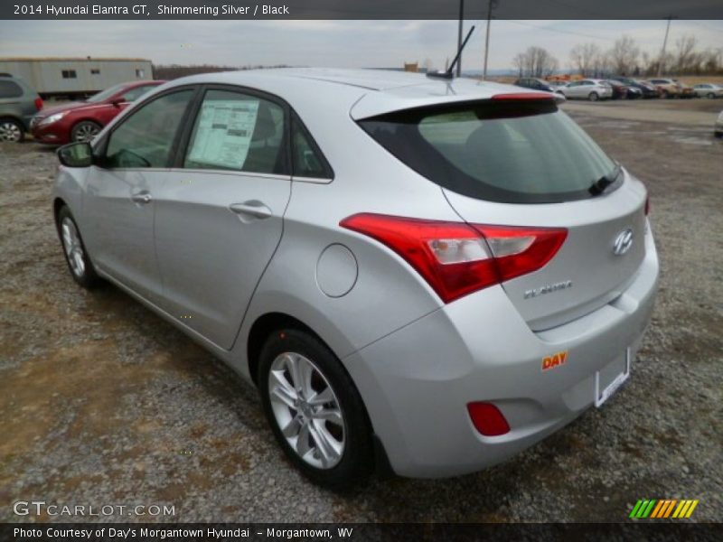 Shimmering Silver / Black 2014 Hyundai Elantra GT