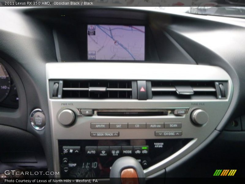 Obsidian Black / Black 2011 Lexus RX 350 AWD
