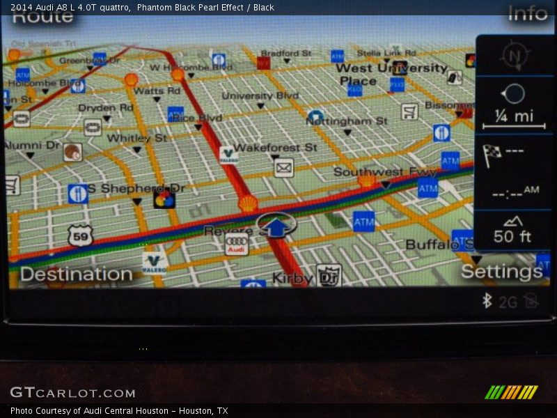 Phantom Black Pearl Effect / Black 2014 Audi A8 L 4.0T quattro