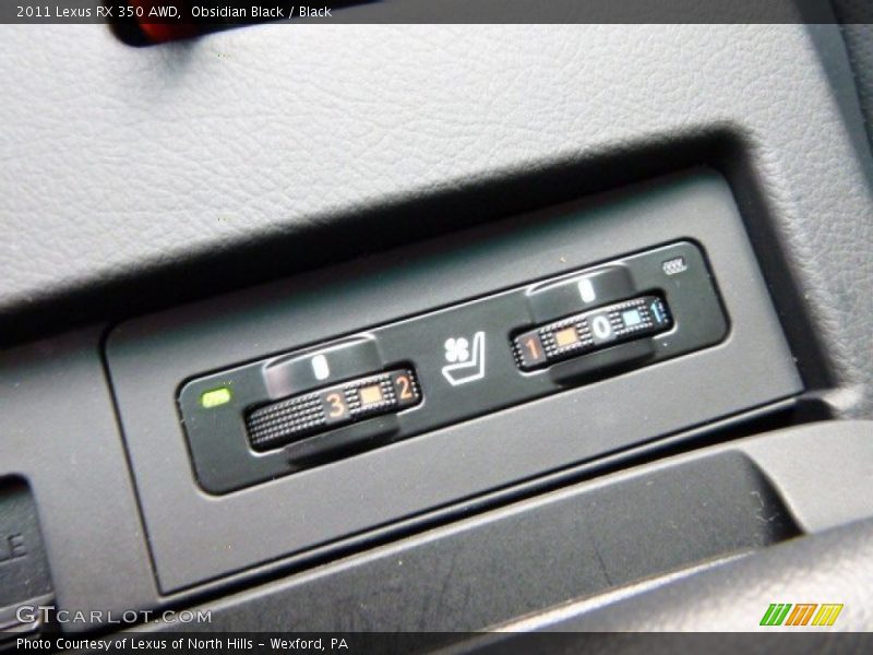 Obsidian Black / Black 2011 Lexus RX 350 AWD