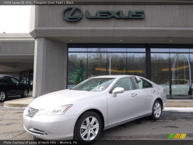 Tungsten Silver Pearl / Black 2009 Lexus ES 350