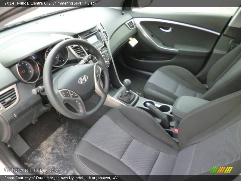 Shimmering Silver / Black 2014 Hyundai Elantra GT