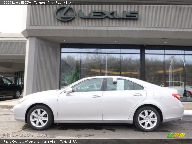Tungsten Silver Pearl / Black 2009 Lexus ES 350