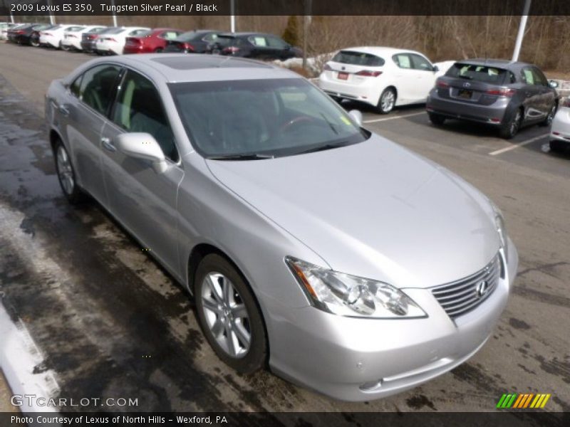 Tungsten Silver Pearl / Black 2009 Lexus ES 350