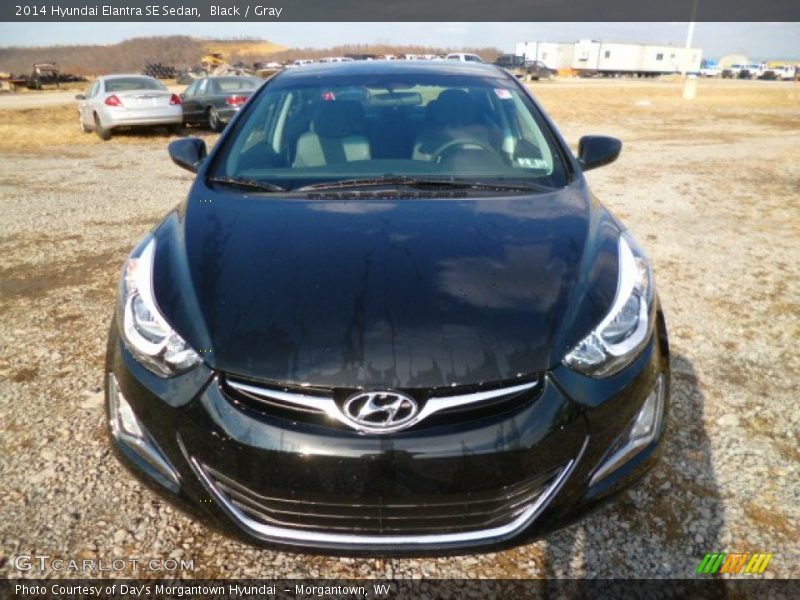 Black / Gray 2014 Hyundai Elantra SE Sedan