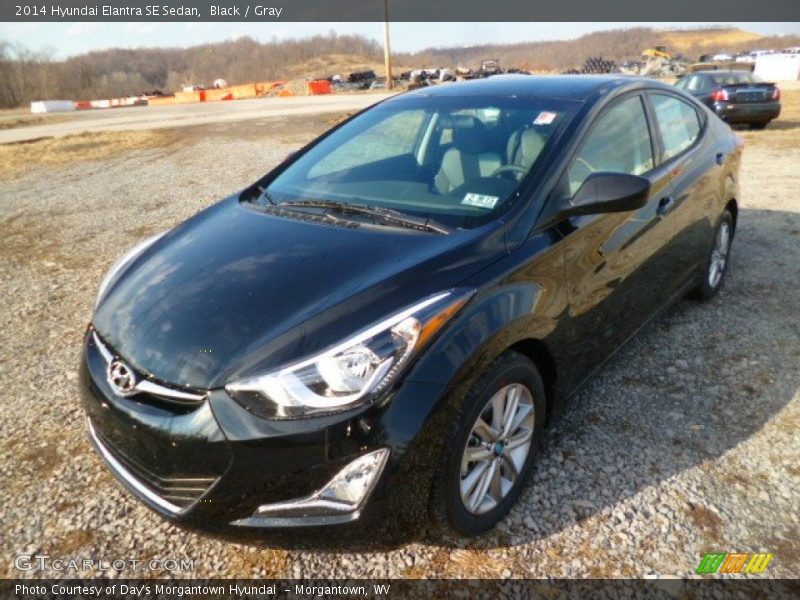 Black / Gray 2014 Hyundai Elantra SE Sedan