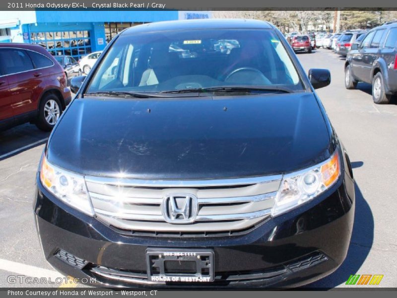 Crystal Black Pearl / Gray 2011 Honda Odyssey EX-L