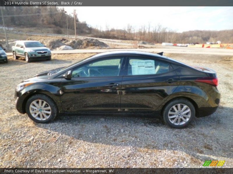 Black / Gray 2014 Hyundai Elantra SE Sedan