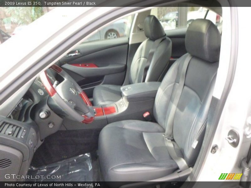 Tungsten Silver Pearl / Black 2009 Lexus ES 350