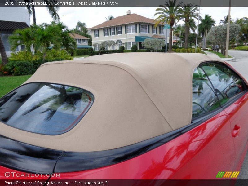 Absolutely Red / Ivory 2005 Toyota Solara SLE V6 Convertible