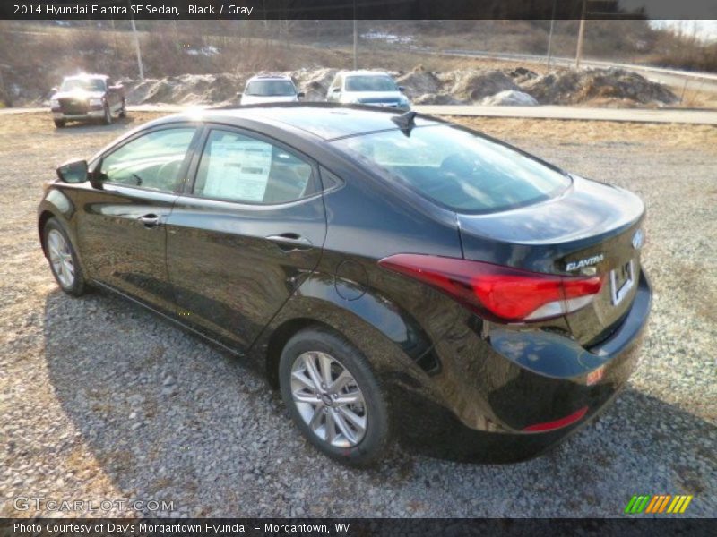 Black / Gray 2014 Hyundai Elantra SE Sedan