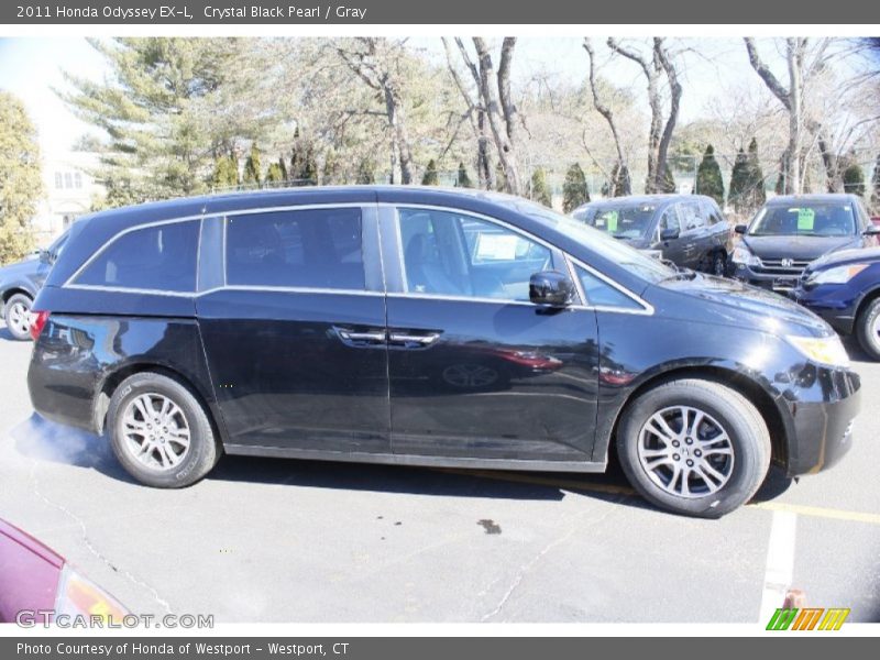 Crystal Black Pearl / Gray 2011 Honda Odyssey EX-L
