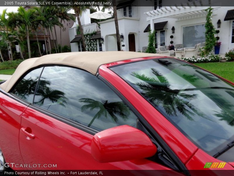 Absolutely Red / Ivory 2005 Toyota Solara SLE V6 Convertible