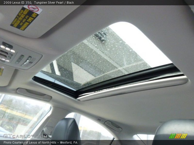 Tungsten Silver Pearl / Black 2009 Lexus ES 350