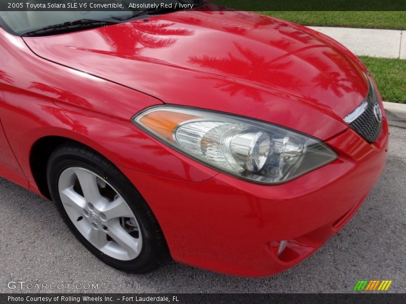Absolutely Red / Ivory 2005 Toyota Solara SLE V6 Convertible