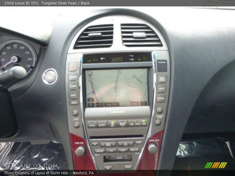 Tungsten Silver Pearl / Black 2009 Lexus ES 350