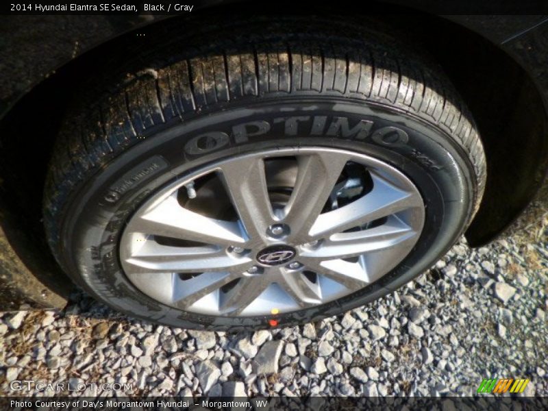 Black / Gray 2014 Hyundai Elantra SE Sedan