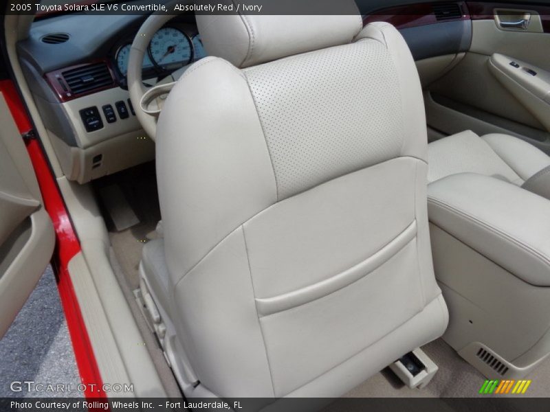 Absolutely Red / Ivory 2005 Toyota Solara SLE V6 Convertible