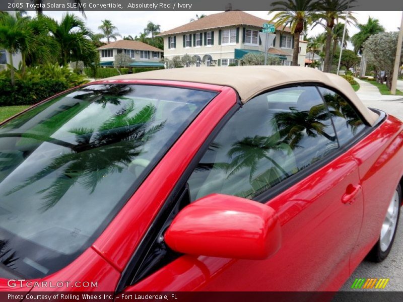 Absolutely Red / Ivory 2005 Toyota Solara SLE V6 Convertible