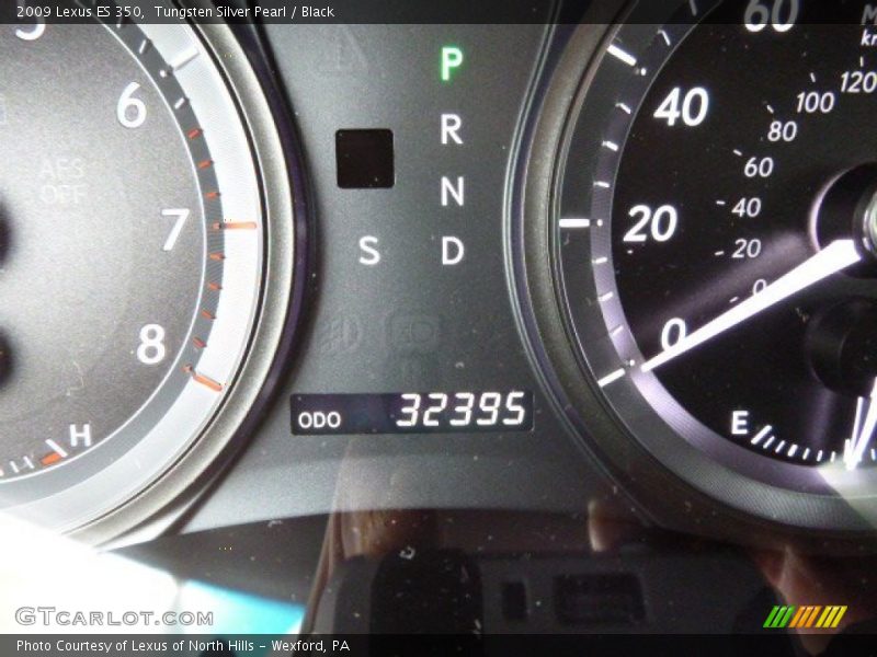 Tungsten Silver Pearl / Black 2009 Lexus ES 350