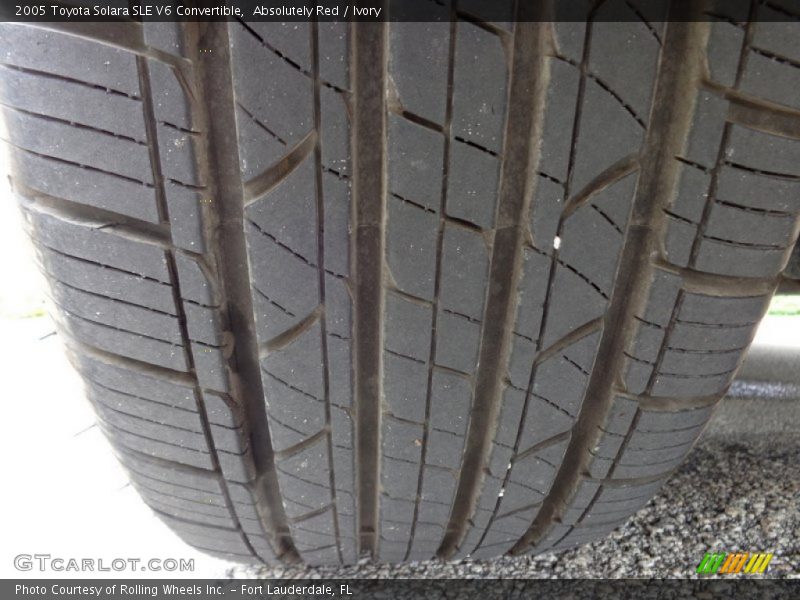 Absolutely Red / Ivory 2005 Toyota Solara SLE V6 Convertible