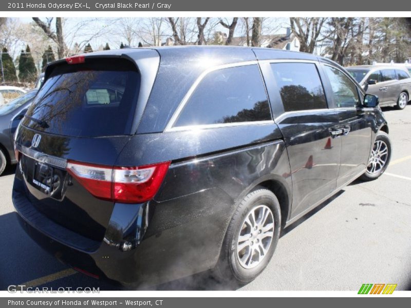Crystal Black Pearl / Gray 2011 Honda Odyssey EX-L