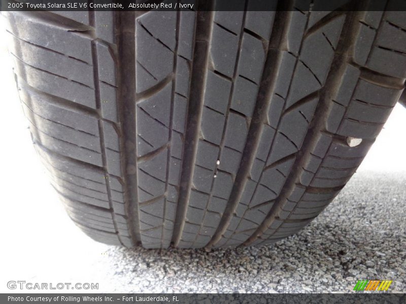 Absolutely Red / Ivory 2005 Toyota Solara SLE V6 Convertible