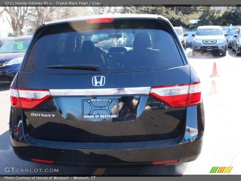 Crystal Black Pearl / Gray 2011 Honda Odyssey EX-L