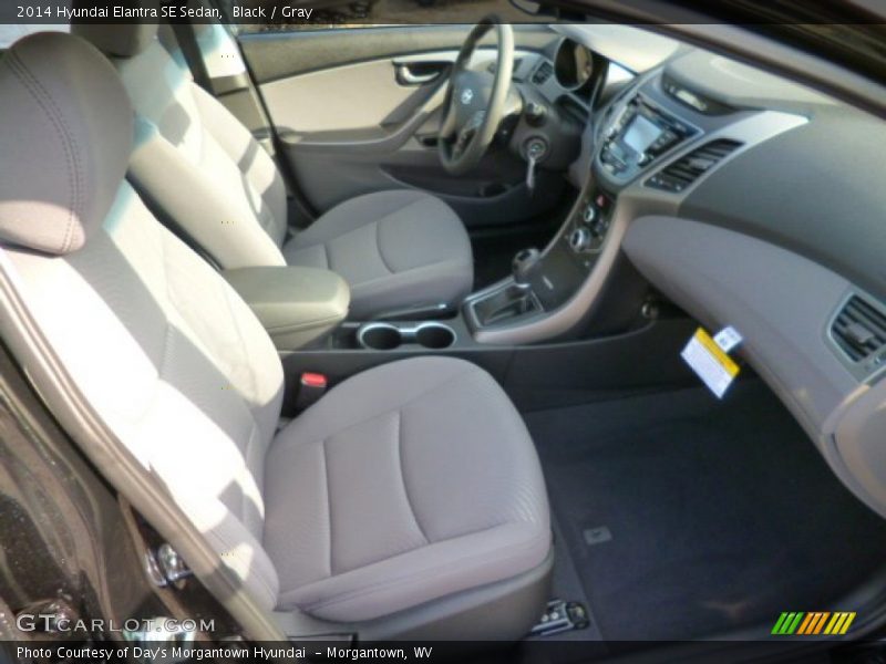 Black / Gray 2014 Hyundai Elantra SE Sedan