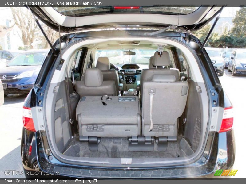 Crystal Black Pearl / Gray 2011 Honda Odyssey EX-L