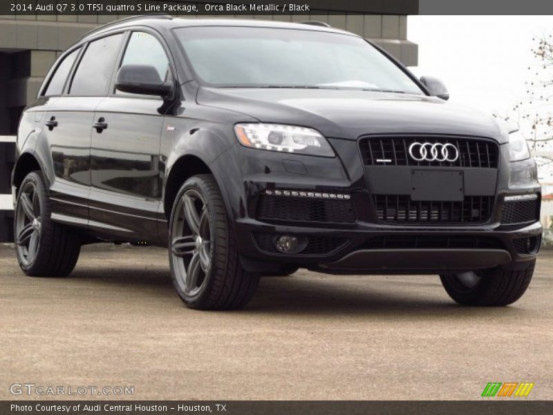 Orca Black Metallic / Black 2014 Audi Q7 3.0 TFSI quattro S Line Package