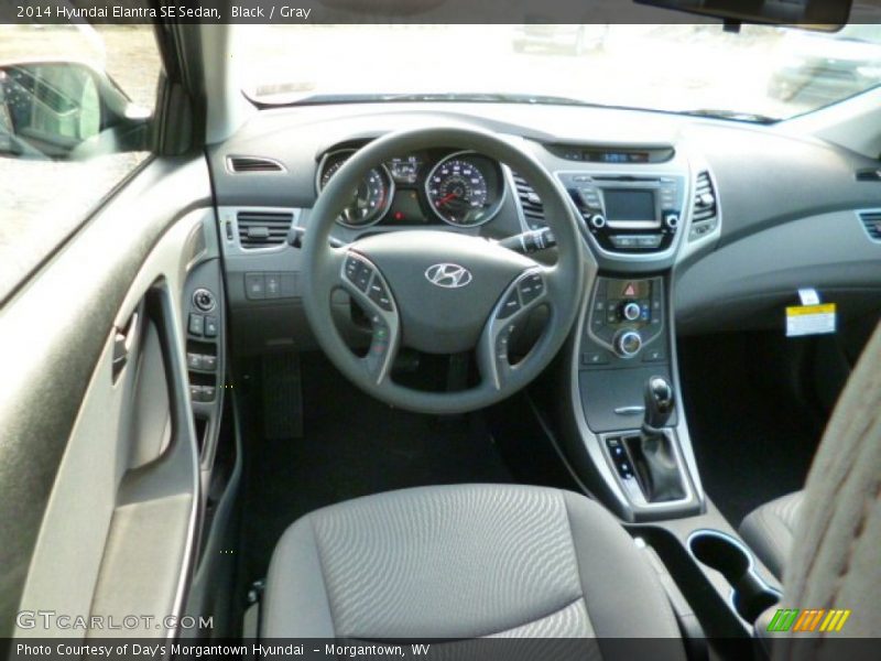 Black / Gray 2014 Hyundai Elantra SE Sedan