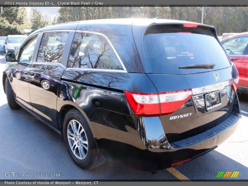 Crystal Black Pearl / Gray 2011 Honda Odyssey EX-L