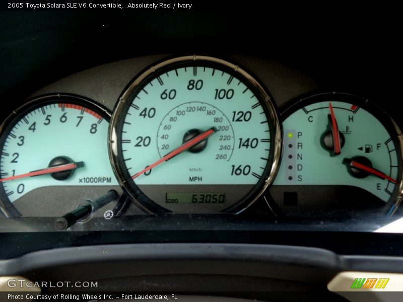  2005 Solara SLE V6 Convertible SLE V6 Convertible Gauges