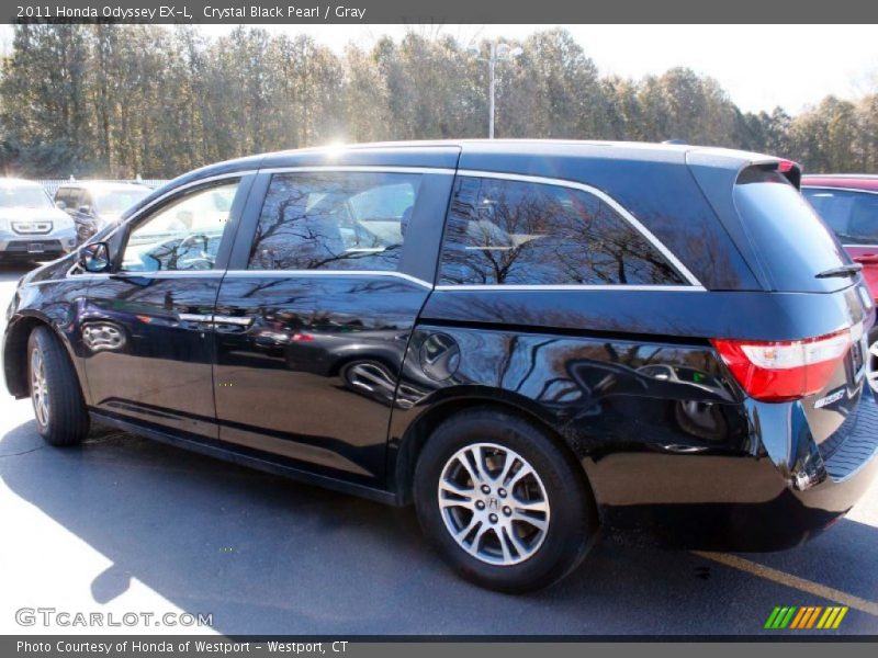 Crystal Black Pearl / Gray 2011 Honda Odyssey EX-L