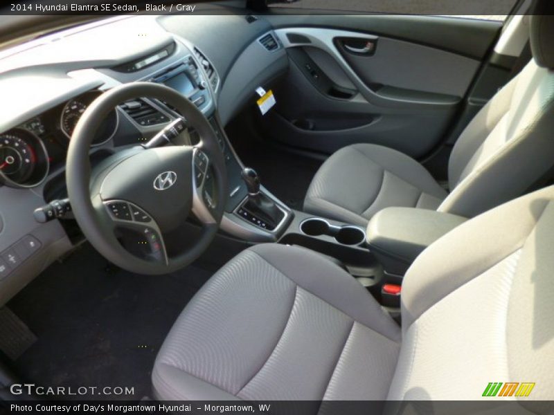 Black / Gray 2014 Hyundai Elantra SE Sedan