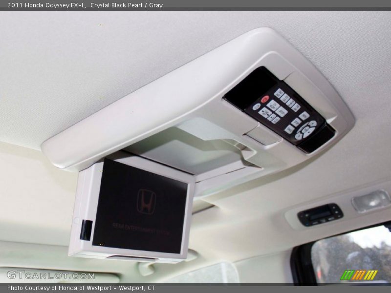 Crystal Black Pearl / Gray 2011 Honda Odyssey EX-L