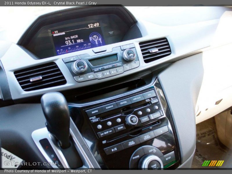 Crystal Black Pearl / Gray 2011 Honda Odyssey EX-L