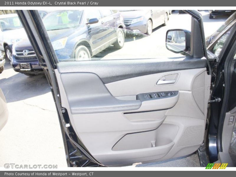 Crystal Black Pearl / Gray 2011 Honda Odyssey EX-L